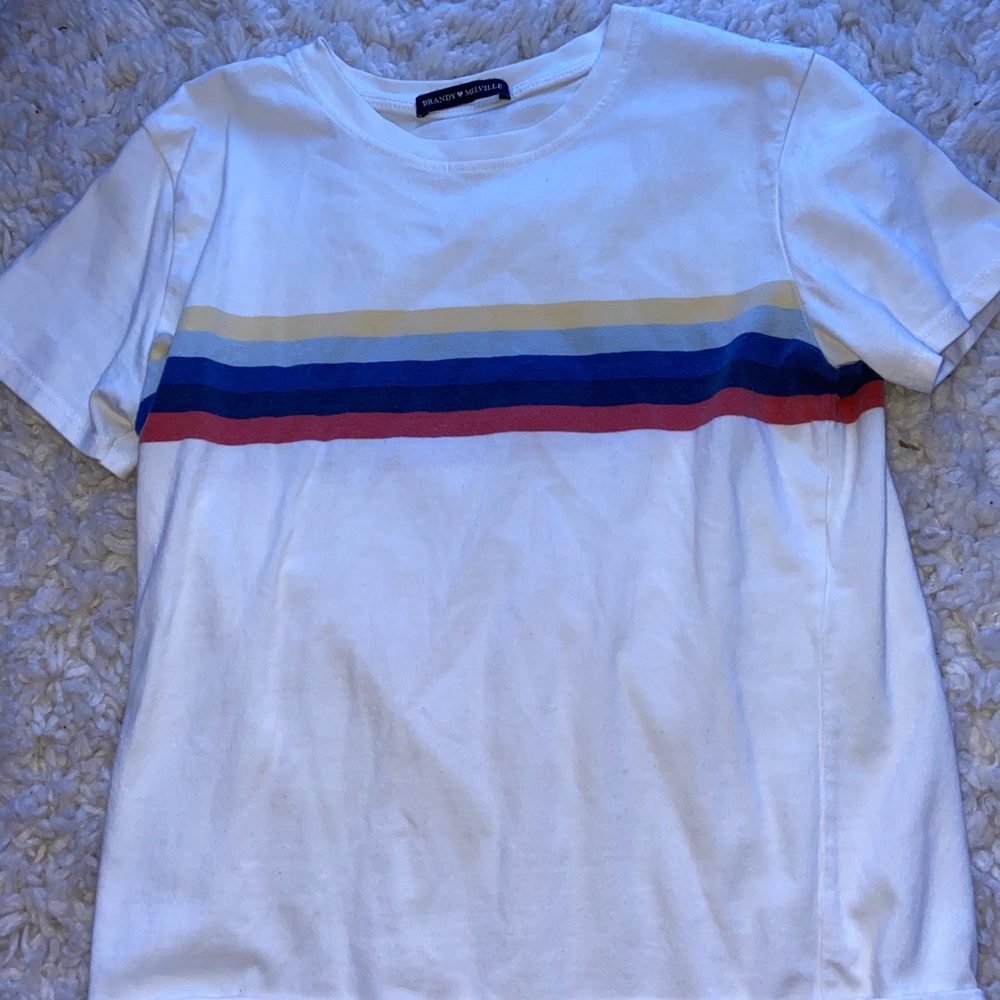 Brandy Melville Rainbow Graphic Tee
